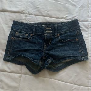 aeropostale dark denim shorts